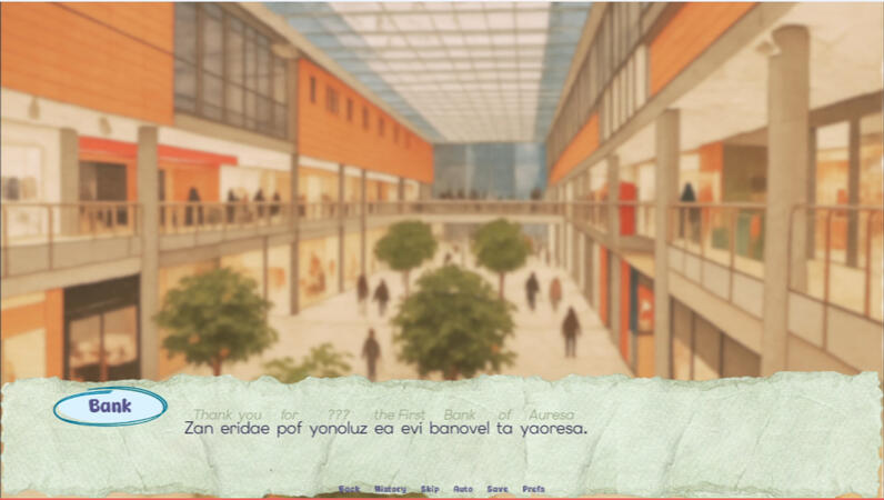 An example of Aurese in-game